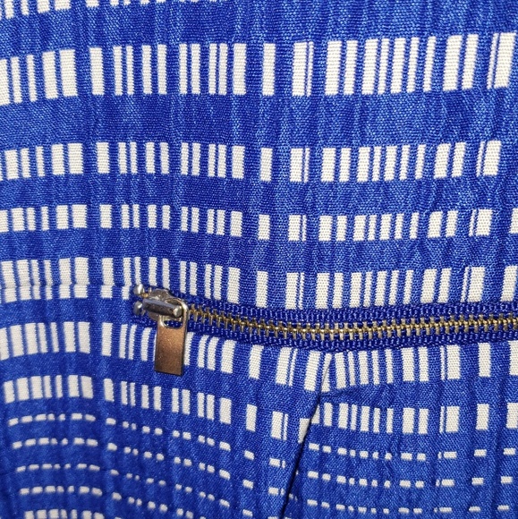 Banana Republic Blue & White Plaid Dress - Picture 5 of 6